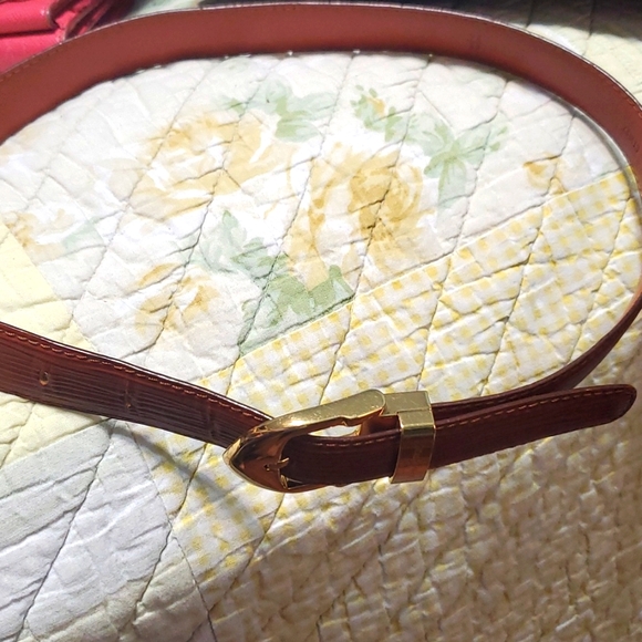 Louis Vuitton women's belt Ceinture Classic Epi brown leather size 85/34 (XS) - Picture 8 of 8